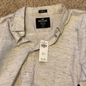 Hollister brand new slim fit button up